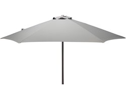 Pro Garden Tuinparasol Menorca - D230 cm - grijs - zonwering - parasol - met hoes