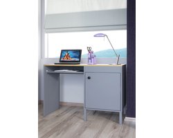 Pro-meubels - Bureau Wembley - Antraciet - 110cm - Kantoormeubel - Computertafel - Met opbergruimte