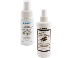 Probeerset | Onderhoudsset piano & vleugel | Mat/Zijdeglans | 2x sprayflacon á 59 ml (=2fl oz) - 1x Key Brite + 1x Satin Sheen cleaner & conditioner | Cory Ultimate Care | Schoonmaken Reiniging en onderhoud piano, meubels en keyboards