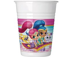 Procos Feestbekers Shimmer & Shine 200 Ml Wit 8 Stuks