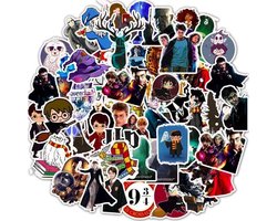 ProductGoods - 50 Stuks Harry Potter Stickers - Muur Decoratie - Koffer Decoratie - Laptop Decoratie - Koelkast Decoratie - Stickervellen - Harry Potter Stickers