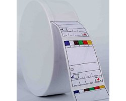 Productionlabel4all 600 HACCP codeerlabels + Plastic houder (verkoopprijs incl. bezorgkosten en BTW) - Info Foodlabels - afwasbaar - Foodlabels - Voedsel etiketten - Codeerlabels - Keuken Stickers - Houdbaarheidsetiketten Vriezer