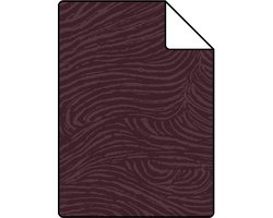 Proefstaal ESTAhome behang 3d golvende lijnen aubergine paars - 26.5 x 21 cm - 131367-S