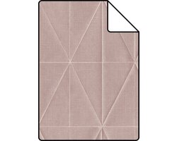 Proefstaal ESTAhome behang origami motief oudroze - 26,5 x 21 cm - 148709-S