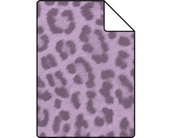 Proefstaal ESTAhome behang panterprint lila paars - 26.5 x 21 cm - 131437-S