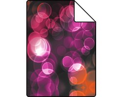 Proefstaal Origin Wallcoverings behang kaleidoskoop-motief roze en oranje - 26,5 x 21 cm - 337202-S