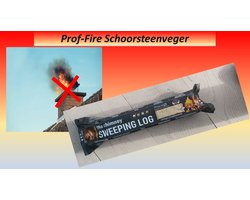 Prof-Fire | Professionele Schoorsteenreiniger FSC - Schoorsteenveger - Veegblok 1,2 kg | Top Kwaliteit + Certificaat - Anti Roet - Anti Teerlaag