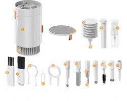 Professionele 20-in-1 Reinigingsset - Ideaal voor Elektronica, Camera's en Huishoudelijke Apparaten-wit