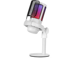 Professionele ARGB Studiomicrofoon met Ultra HD Geluidskwaliteit - 196kHz 24-bit, Antischokbevestiging en Popfilter