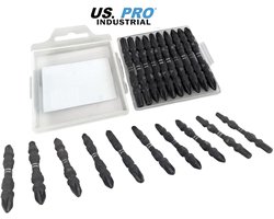 Professionele Bitset / Bittenset van hoge kwaliteit voor in de boormachine of slagschroevendraaier met Phillips - Pozidriv en Trox bitten (10-delig)