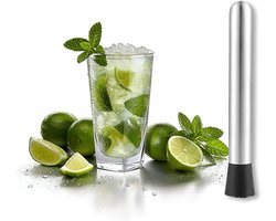 Professionele cocktailstoel - roestvrij staal - 20 cm