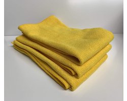 Professionele doek set van 3 in geel - grootte 35 x 40 cm - schilderbenodigdheden
