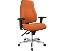 Professionele Ergonomische Thuiswerk Bureaustoel Topstar oranje