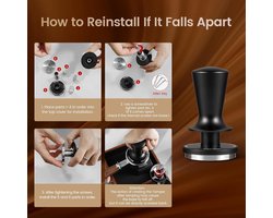 Professionele Espresso Tamper 54mm - Zelfnivellerend Koffiezetapparaat Accessoire