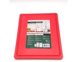 Professionele HDPE Snijplank - Rood - Hygiënisch en Duurzaam - 30x26x1.8cm