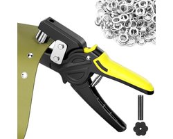 Professionele Klinknageltang met 500 Oogjes - Multifunctionele Gatmachine voor Dekzeilen, Zonnezeil, Karton, Leer en PVC