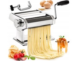 Professionele Pastamachine – RVS – Handmatig – Met Instelbare Dikte