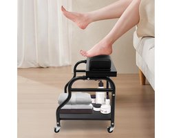 Professionele Pedicure Kruk met Voetensteun en Opbergruimte