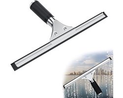 Professionele Raamwisser 25 cm voor Streeploze Reiniging van Douche, Badkamer, Spiegel en Glas