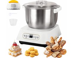 Professionele RVS Deegkneedmachine 7 Liter met Thermostaat voor Gisten en Bakken