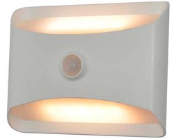 Profile LED Wandlamp - Met Bewegingsdetectie - Batterijgevoed - Licht Naar Boven en Beneden - Wit