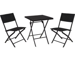 ProGarden - 3-delige - Bistroset - wickerpatroon