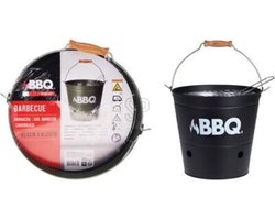 ProGarden Barbecue-emmer BBQ 26 cm matzwart