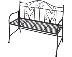 ProGarden Bistrobank metaal antracietkleurig