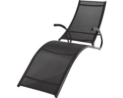 ProGarden - Ligbed - inklapbaar - 174x59x87 - cm - zwart