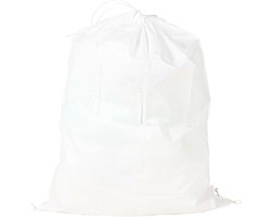 Progarden Progarden Tuinafvalzak - set van 4x - wit - 220 liter - met afsluitkoord - bladeren opruimen