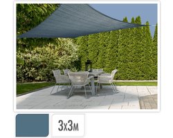 ProGarden - Schaduwdoek - vierkant - 3x3 - m - blauw