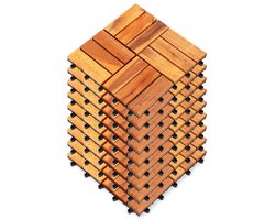ProGarden - Terrastegels - 30x30 cm - Acaciahout - Weerbestendig