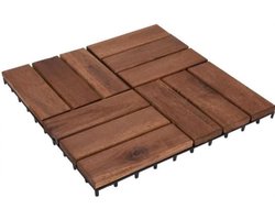 Progarden Terrastegels - Acacia Hout - 30X30 Cm - 9 Stuks - 0.81M2