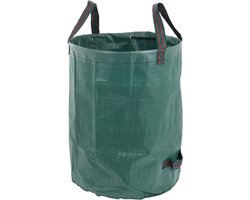 Progarden Tuinafvalzak - opvouwbaar - groot formaat - groen - 125 liter - bladeren opruimen