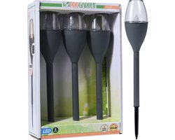 ProGarden Tuinverlichting - 3 stuks - 38cm - Solar-LED