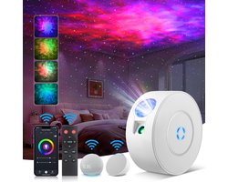 Projector Sterrenhemel - Intelligente App & Spraakbediening - Galaxy Licht - 16 Kleuren - Kinderkamer & Volwassenen - Kamerdecoratie - Feestlamp - Energieklasse F
