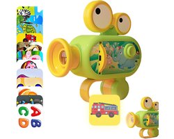 Projector Zaklamp voor Kinderen - Educatief Slaapritueel met Dierenprojecties, Draagbaar Nachtlampje voor Jongens en Meisjes