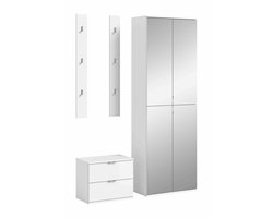 Projectxcombinatie wit hoogglans wit NB - 37x128x191cm