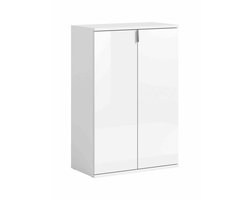 Projektx schoenenkast 2 deuren wit - 61cm x 99cm x 34cm