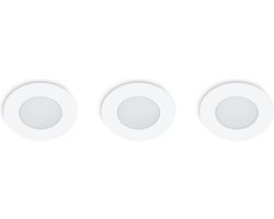 Prolight Inbouwspot Rond - Integrated LED - 3x5W - IP65 - Ø82 mm - Wit
