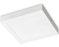 Prolight LED Plafondlamp - Plafonnière - Vierkant - Warm Wit Licht - 18W - 1200 Lumen