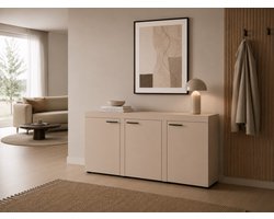 Promeubels - Dressoir Rocky 2 - Beige - 149 cm - Commode - Woonkamer - Slaapkamer - Opbergkast