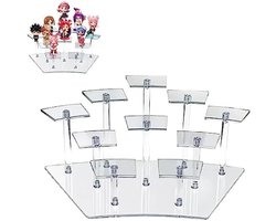 PromoHome Acrylaat Display Rek - Meerdere Etages Transparant Opbergsysteem