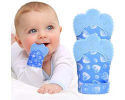 PromoHome Baby Bijt Handschoenen Set - Verstelbaar & BPA-vrij