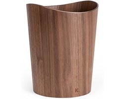PromoHome Houten Papieren Prullenbak - 9 Liter Inhoud, Stijlvol Design