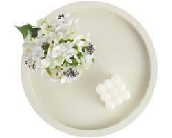 PromoHome Ronde Decoratieve Dienblad - Minimalistisch Design met Antislip Onderkant