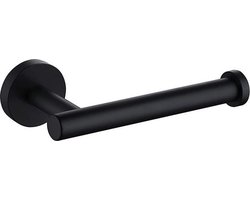 Pronto Wc Rol Houder Zwart - Toiletrolhouder – Industrieel – Hangende Wc Rolhouder – RVS – Mat Zwart RVS 17 x 5,5 cm