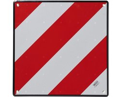 ProPlus Aluminium markeringsbord - 50 x 50 cm - Rood-witte strepen - Geschikt voor Spanje