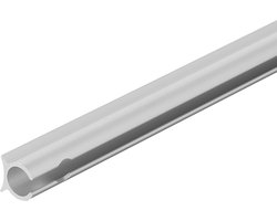 ProPlus Aluminium Tentrail - Ø9 mm x 1,2 m - Luifelrail - Railprofiel - Caravanprofiel - Kederprofiel - Peesrails - Veelzijdig - Eenvoudig Bevestigen van Kederpezen - Inclusief 6 bevestigingsgaten en schroeven - 90° - Zilver - Universeel