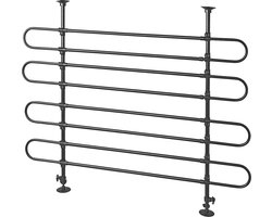 ProPlus Bagage- en Hondenrek - Verstelbaar - 98 tot 137 cm Hoog - 80 tot 145 cm Breed